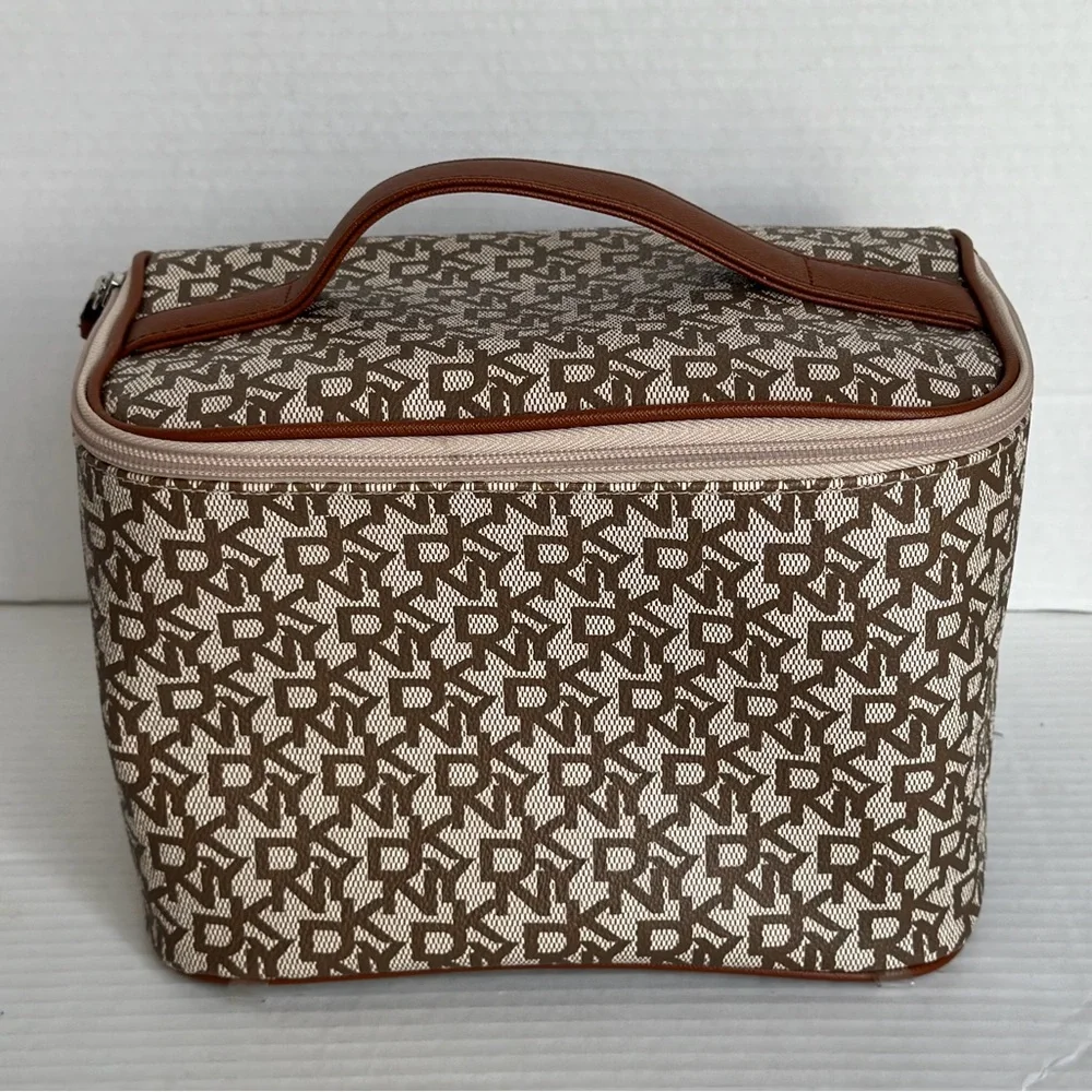DYNY || Woman’s Brown Monogram Cosmetic Bag